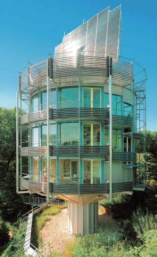 Illustration for article titled These Buildings Can Actually Move by Rotating